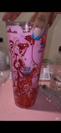 24oz “Self Love” Dual Lava Snowglobe Tumbler