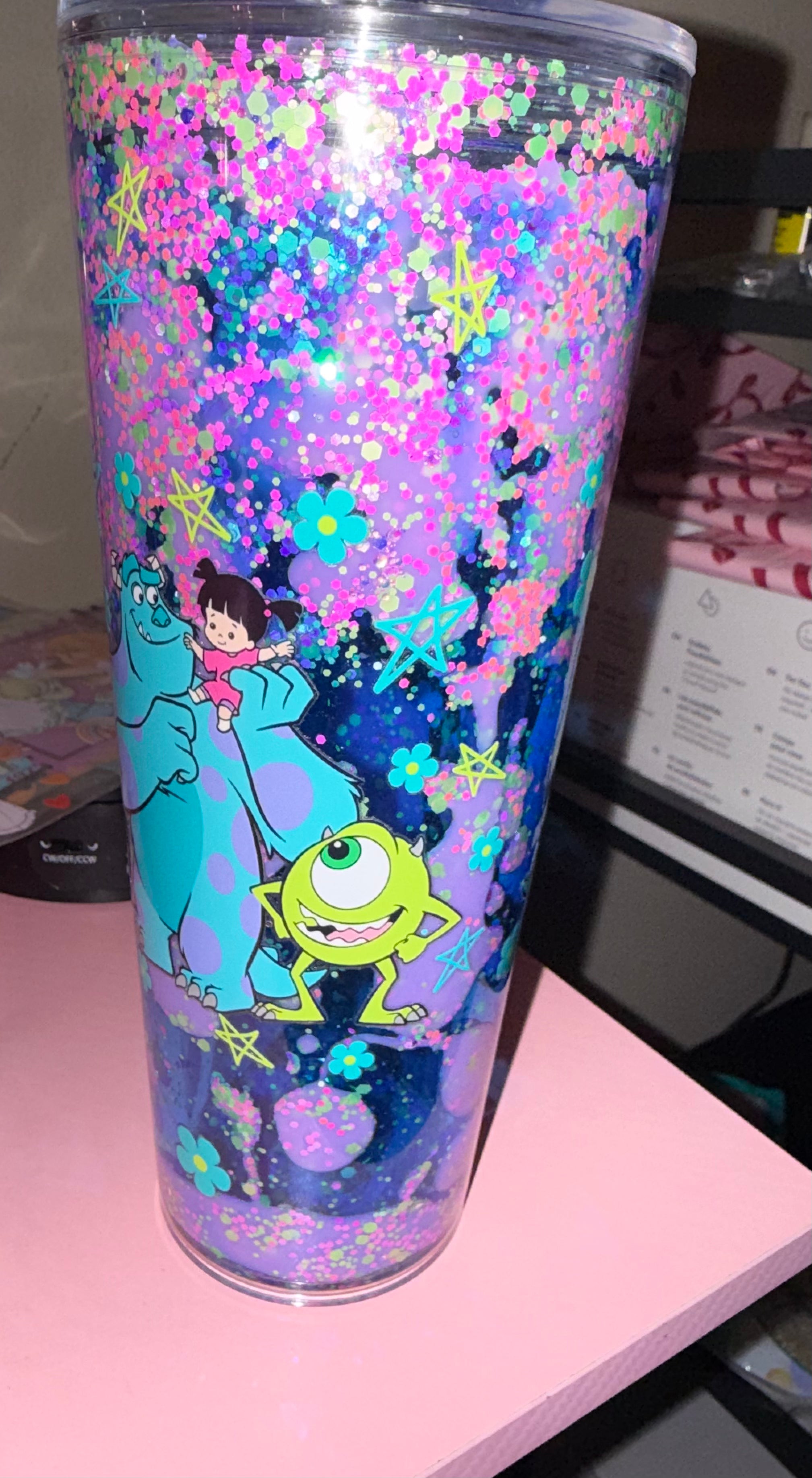 24oz (Monsters Inc) Lava Snowglobe Tumbler