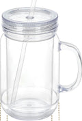 20oz Acrylic Mason Jars Snowglobe Tumblers