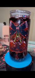 20oz Acrylic "Cherry LV" Dual Lava Snowglobe Tumbler